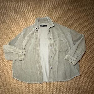 Zara corduroy button up cardigan